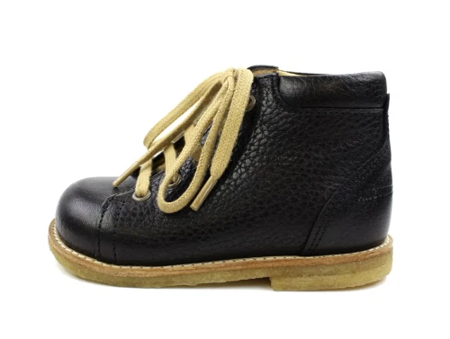 Angulus sort sko med snørebånd